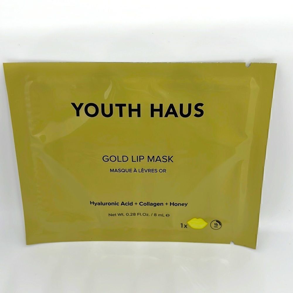 $5🌟 YOUTH HAUS GOLD LIP MASK W/ Hyaloronic Acid + Collegan + Honey